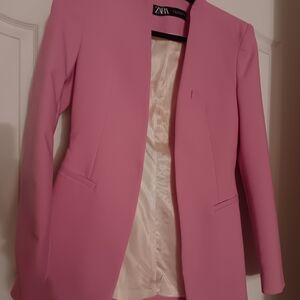 Zara Women's Blazer in Vibrant Pink